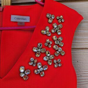 Calvin Klein red dress